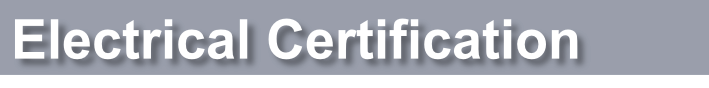 Electrical Certification